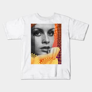 60s Supermodel Twiggy Kids T-Shirt